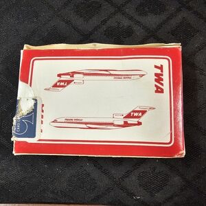 Vtg TWA Airline Playing Cards